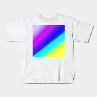 white yellow pink blue abstract texture Kids T-Shirt